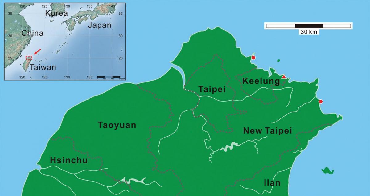 nò Taiwan kat jeyografik