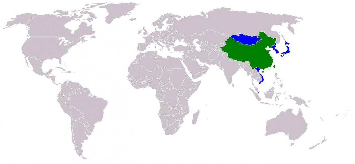 Taiwan kat jeyografik ki nan vèsyon chinwa