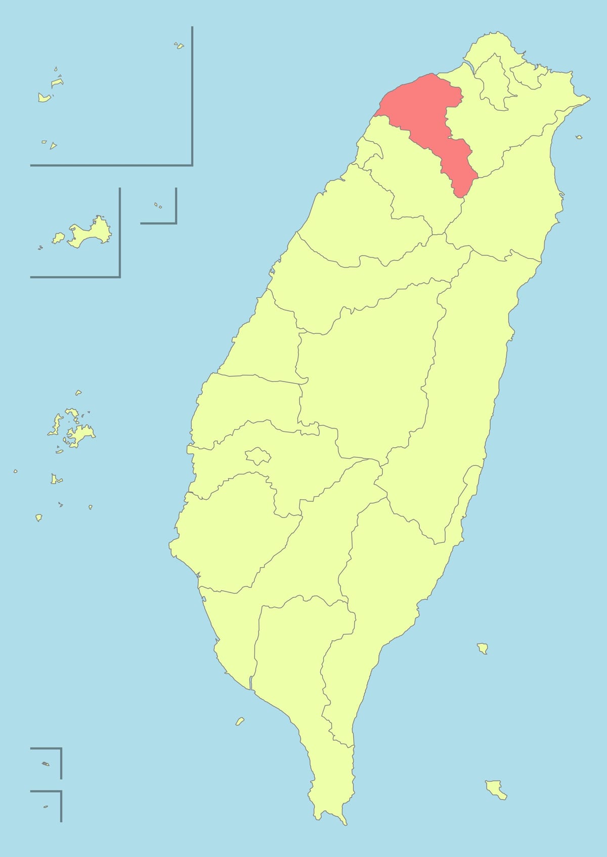 Taiwan kat jeyografik taoyuan