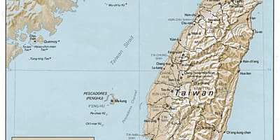 Kat jeyografik nan Taiwan topografik