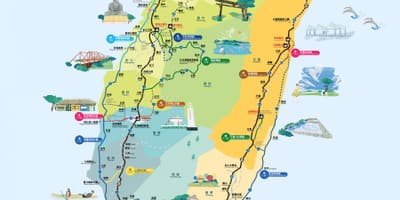 Monte bisiklèt alantou Taiwan road velo kat jeyografik