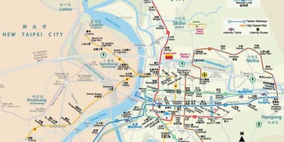 Taiwan mrt estasyon kat jeyografik