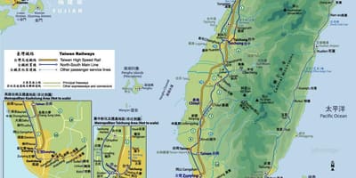 Tra wout kat jeyografik Taiwan